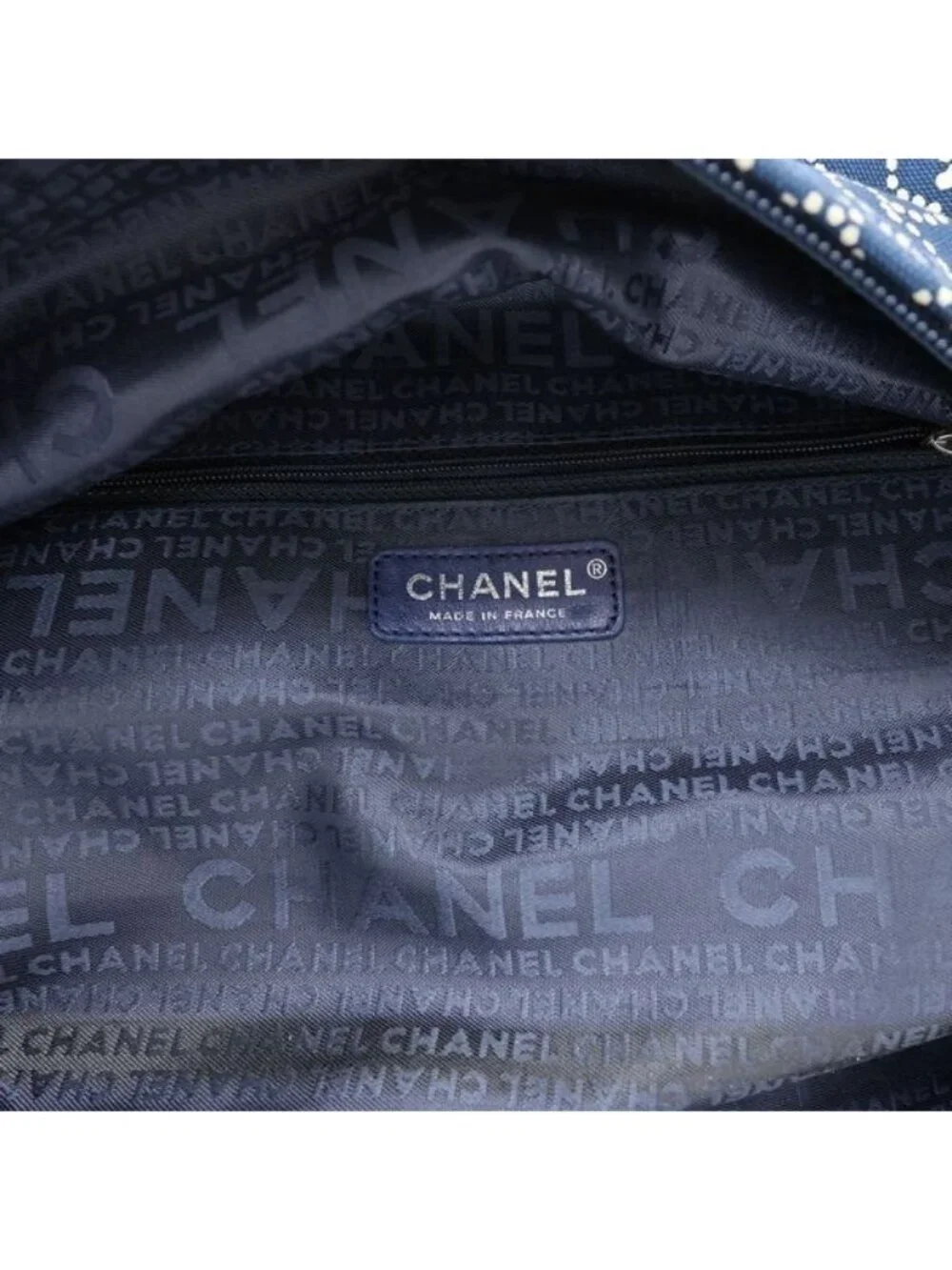 Chanel Canvas Clutch Navy